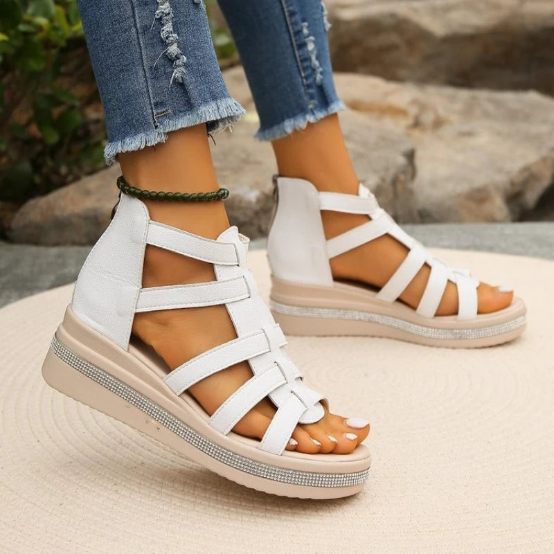 Olivia - Women's Rhinestone Gladiator Sandals